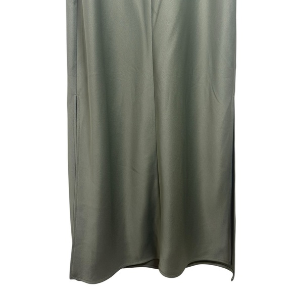 Sachin + Babi Sage Green Satin Midi Dress - Picture 6 of 12